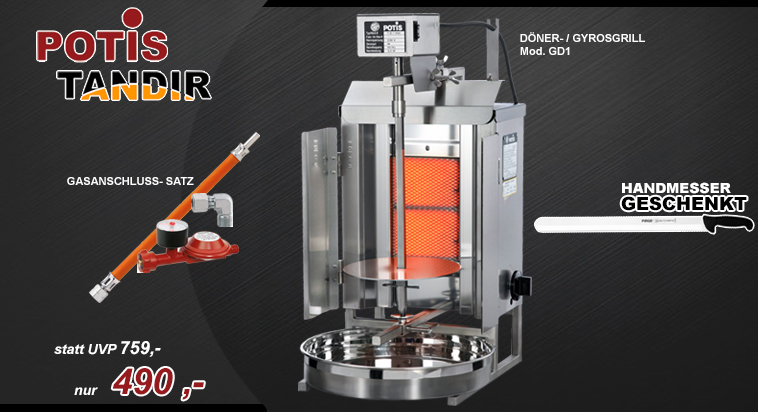 Flüssiggas Gas Dönergeräte-Potis-Döner Druckminderer Manometer für Propangas 