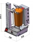 Preview: POTIS Döner / Gyros Roboter max 80 kg dönerrobotu