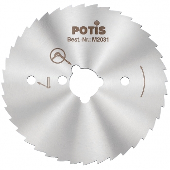 POTIS Kreismesser 80er gezahnt ECO