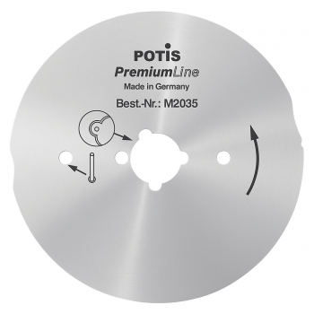 POTIS Kreismesser 80er mit Kullen PREMIUM