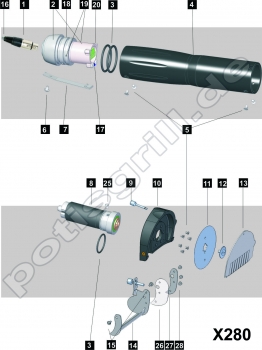 Potis Halteschraube M3 POS. 15