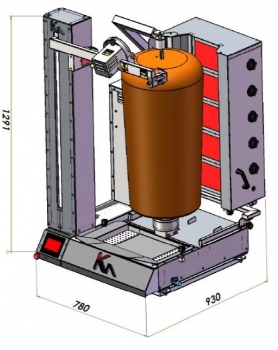 POTIS Döner / Gyros Roboter max 120 kg dönerrobotu