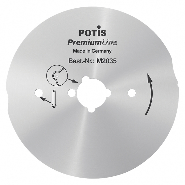 POTIS Kreismesser 80er mit Kullen PREMIUM
