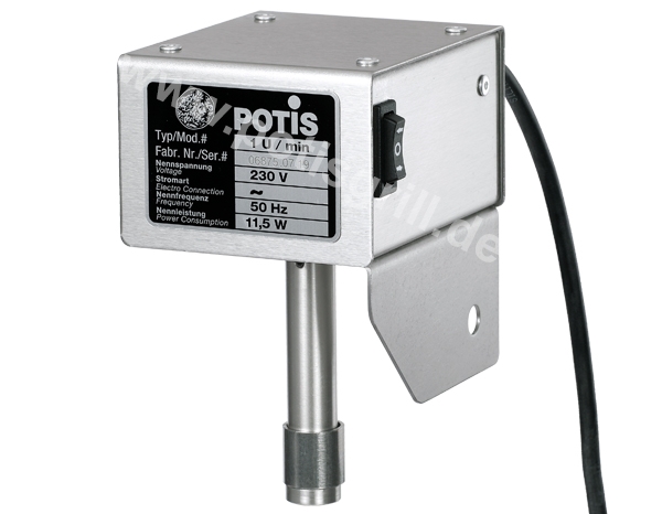 Potis Motorantrieb 11,5 W ohne Schiebmuffe 1 U/min (50Hz/230 V) im Gehäuse